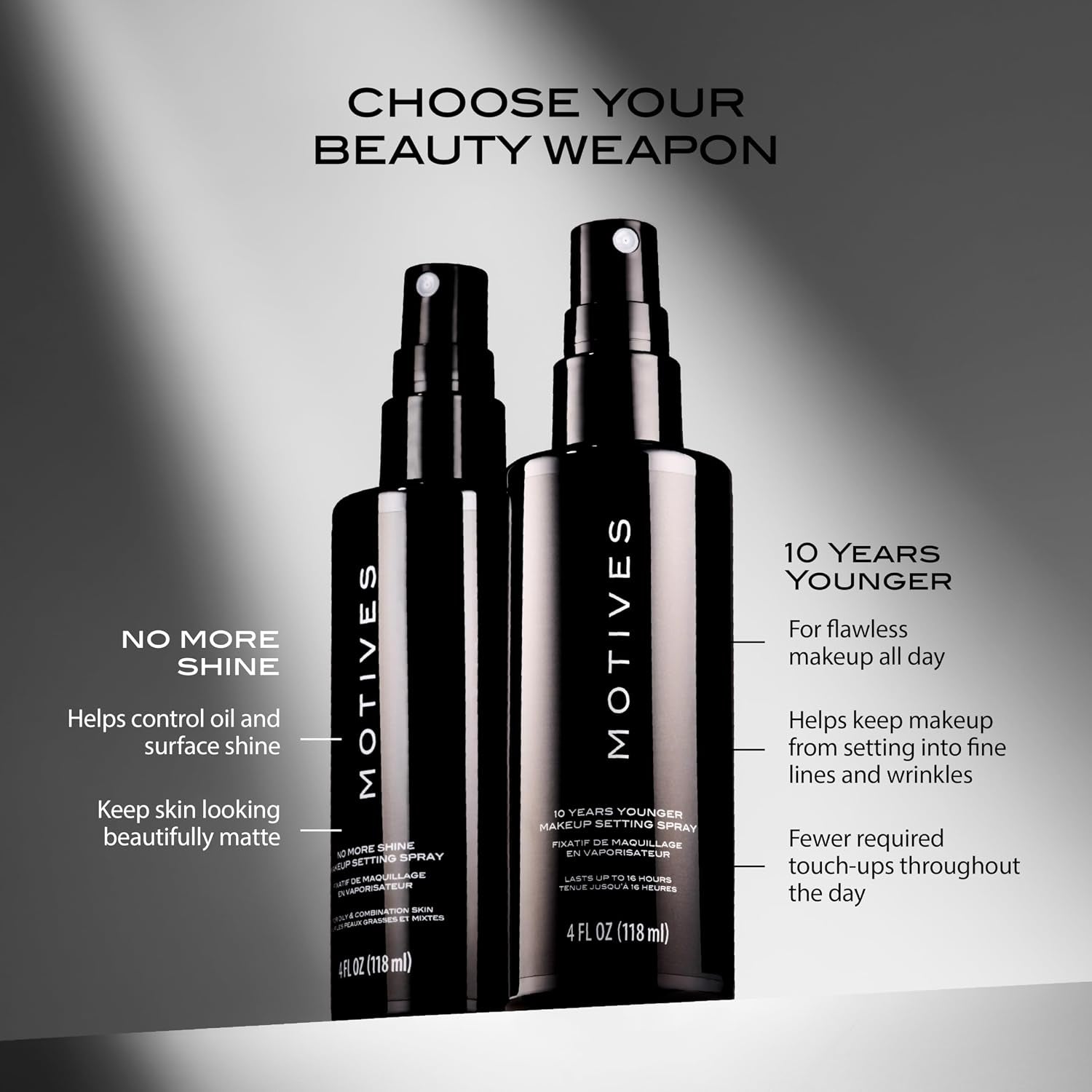 10 Years Younger Makeup Setting Spray - Long-Lasting Hold, Minimizes Slippage, Flawless Finish, Minimizes Pores, Lines, Wrinkles & Scars, Makeup Setting Spray, Oil-Free, 4 Fl. Oz