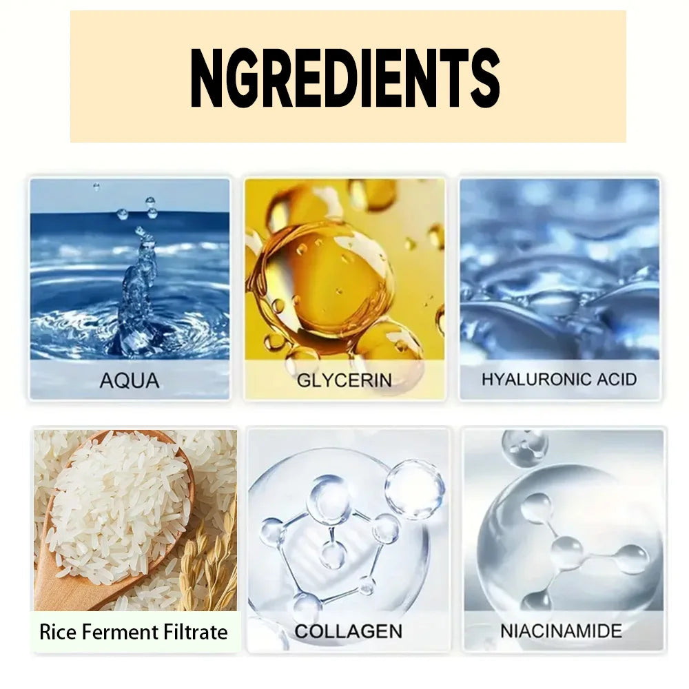 30/60G Rice Cream for Face White Rice Essence Brightening Moisturizing Cream Lightweight Moisturizer Face Cream Smooth Lines