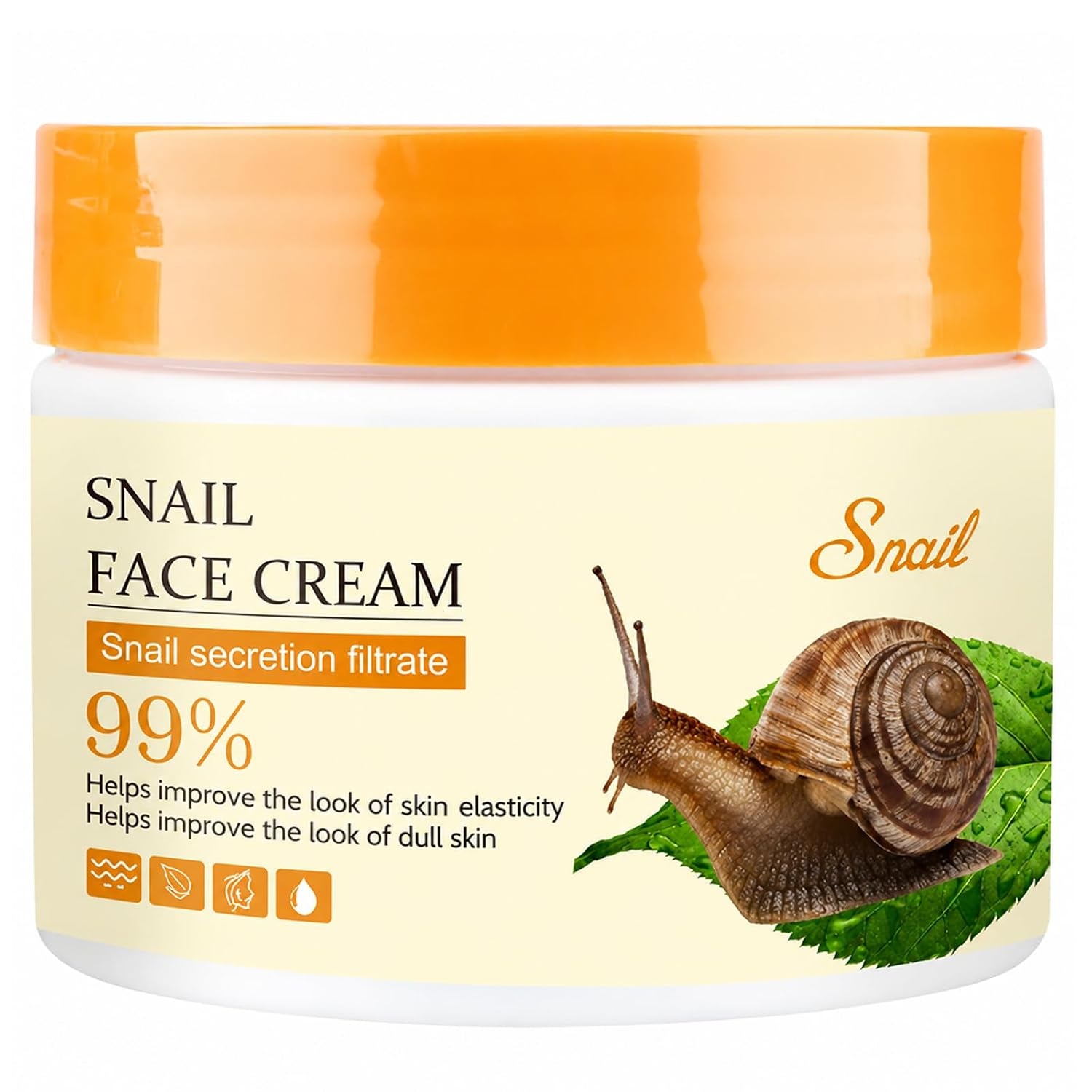 Snail Face Cream, Snail Moisturizer with Snail Secretion Filtrate, Deeply Nourishing and Moisturizing Dry Skin, Leave Skin Soft and Smooth, Reduces the Appearance of Fine Lines