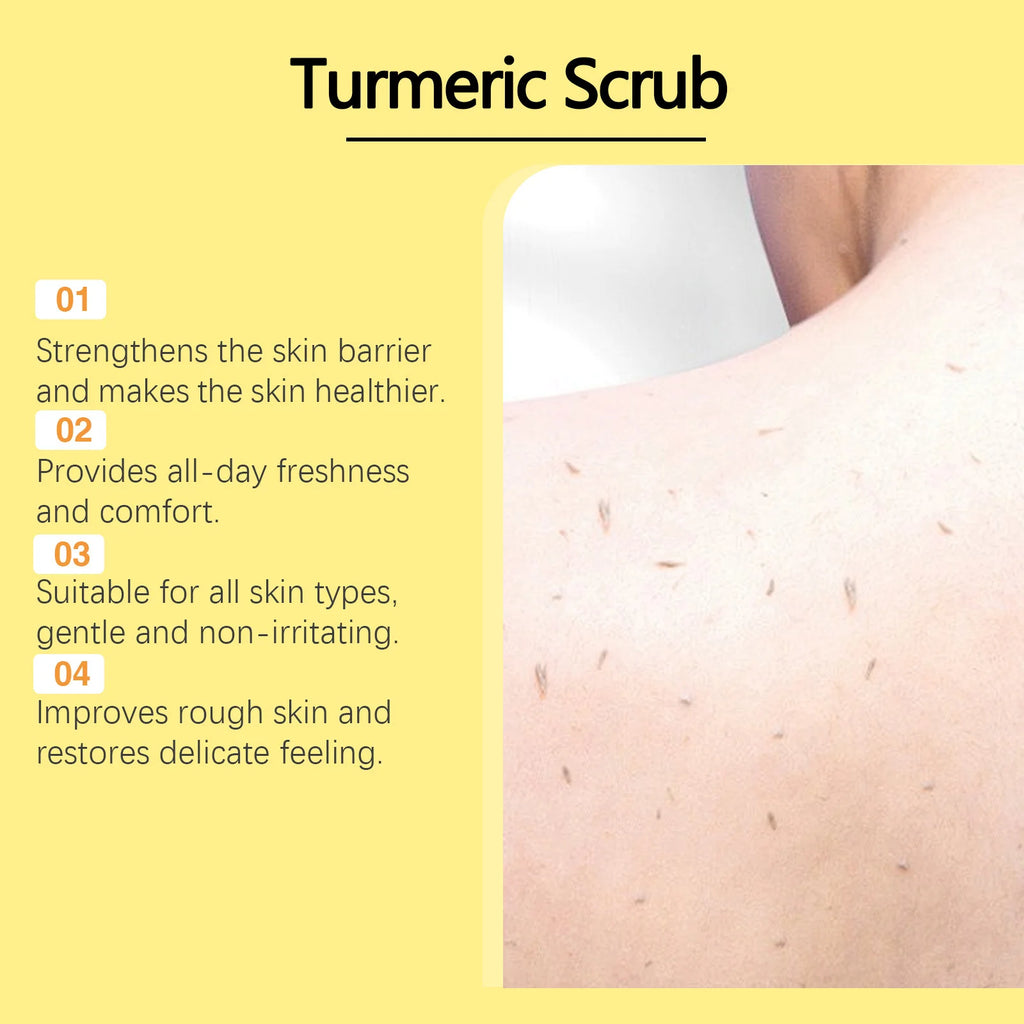 Turmeric Exfoliating Body Scrub – Deep Cleansing & Smoothing Body Polish for Radiant Skin