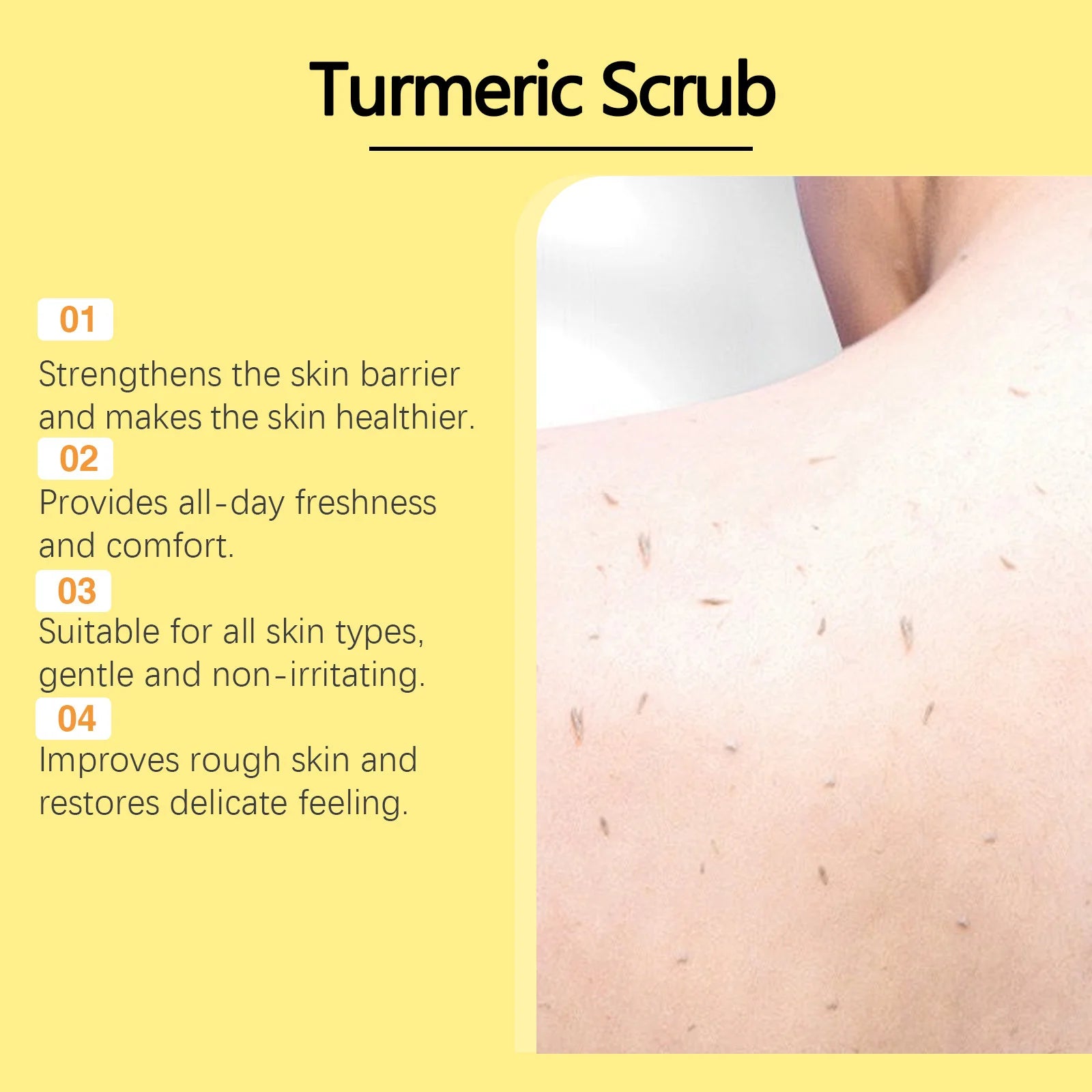 Turmeric Exfoliating Body Scrub – Deep Cleansing & Smoothing Body Polish for Radiant Skin