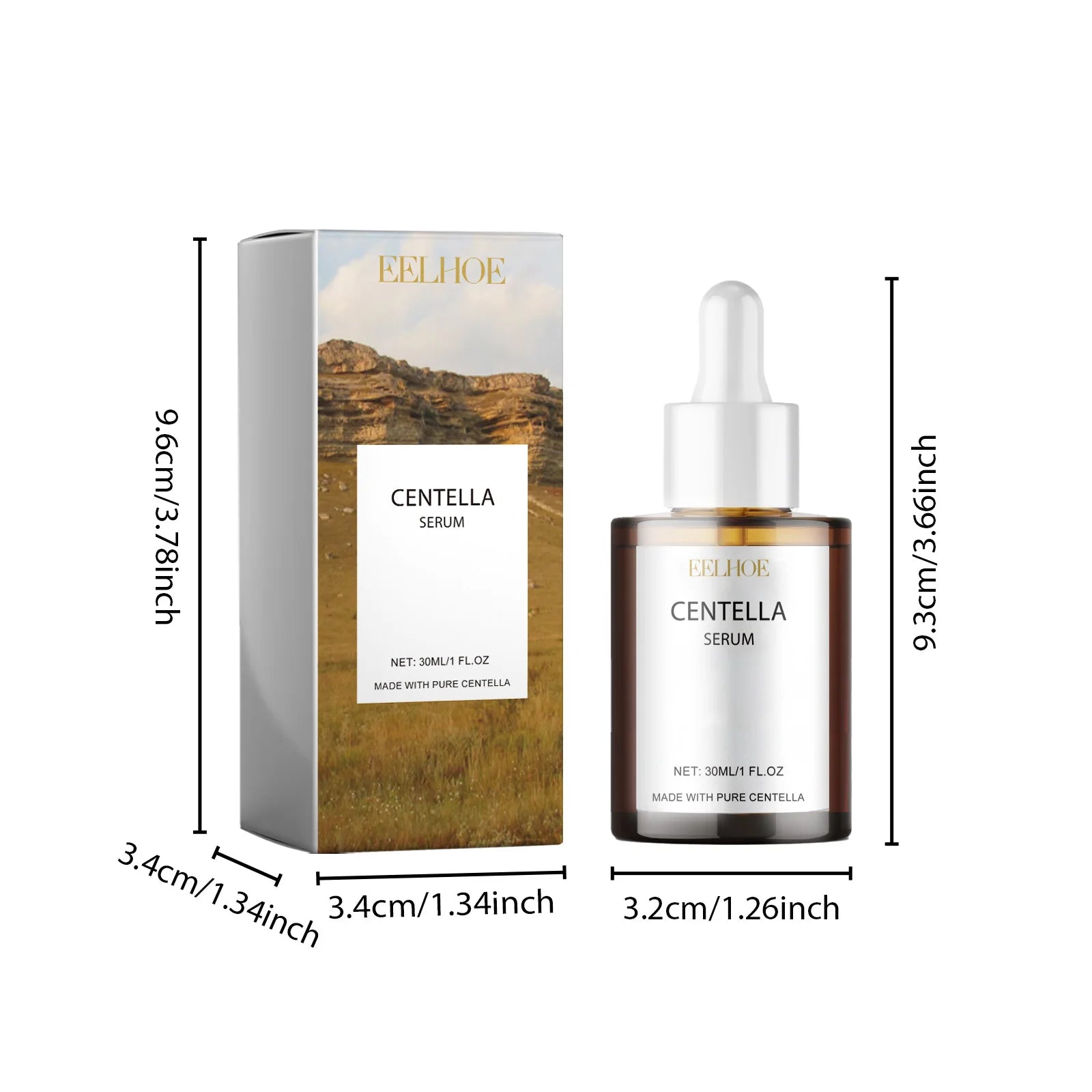 Centella Skincare Set – Face Wash, Cleansing Oil & Serum for Soothing, Hydrating & Glowing Skin
