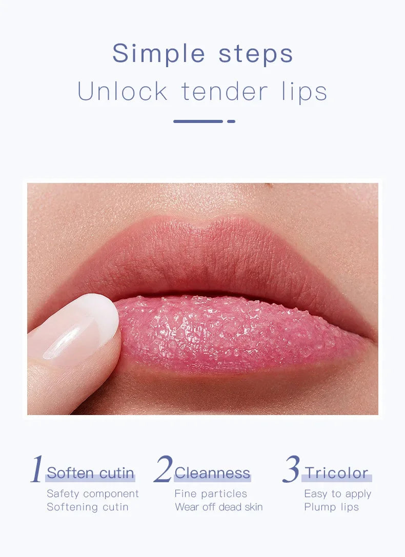 Lips Scrub Make Tender Lip Mask Makeup Exfoliating Exfoliation Gentle Moisturizing Conditioning Exfoliate Care Lips Balm Make-up