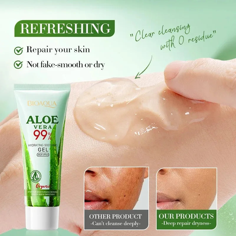 Aloe Vera Moisturizing Gel – Hydrating Face & Body Gel for Soothing & Refreshing Skin