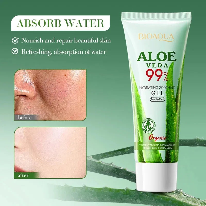 Aloe Vera Moisturizing Gel – Hydrating Face & Body Gel for Soothing & Refreshing Skin