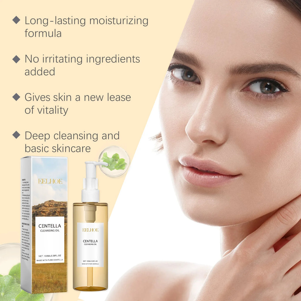 Centella Skincare Set – Face Wash, Cleansing Oil & Serum for Soothing, Hydrating & Glowing Skin