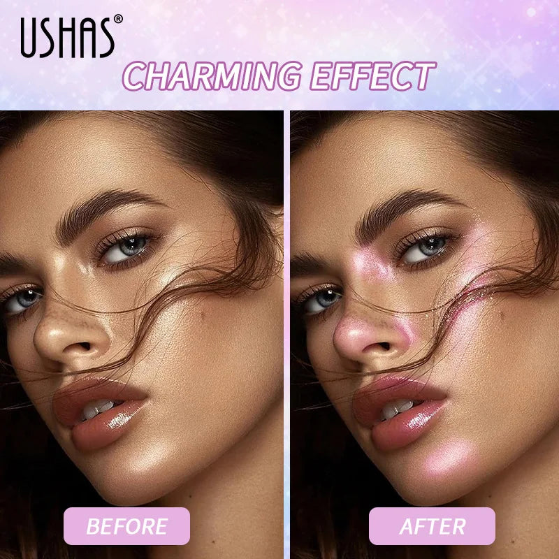 USHAS Body Glitter Spray – Lightweight Shimmer for Face & Body