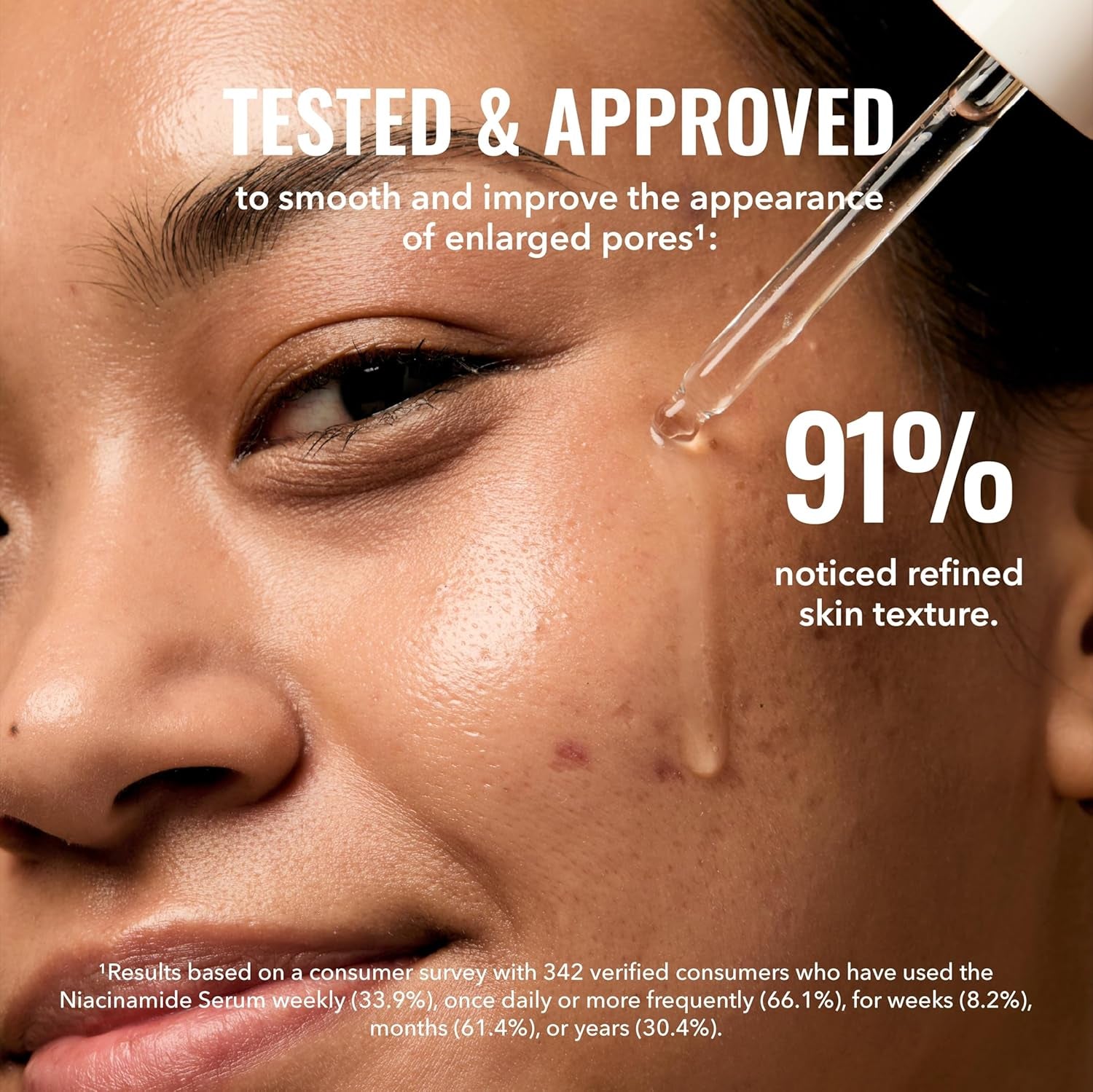 Niacinamide Serum 10%, Pore & Texture Serum, 1 Fl Oz | 10% Niacinamide Serum to Refine Skin Texture and Minimize the Look of Pores. Non-Comedogenic.