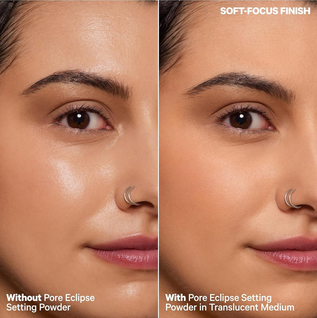 Milk Makeup Pore Eclipse Matte Translucent Setting Powder – Controls Shine, Blurs Pores + Sets Makeup up to 16 Hours – Weightless, Talc-Free Formula with a Matte Finish